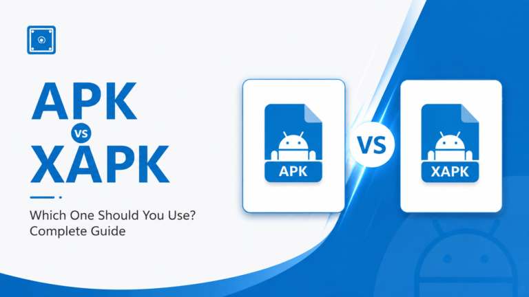 APK vs XAPK comparison showing Android app package formats